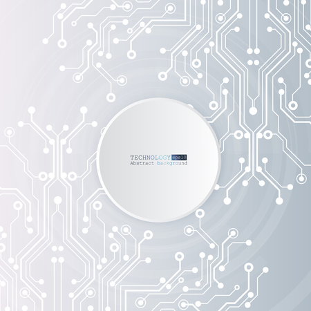 Circuit board, technology background. Vector illustration.のイラスト素材