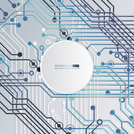 Circuit board, technology background. Vector illustration EPS 10のイラスト素材