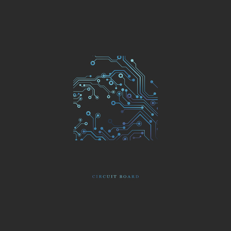 Circuit board, technology background. Vector illustration. EPS 10.のイラスト素材