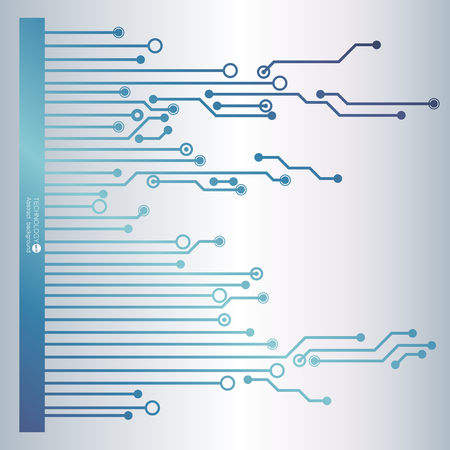 Circuit board, technology background. Vector illustration. EPS 10.のイラスト素材