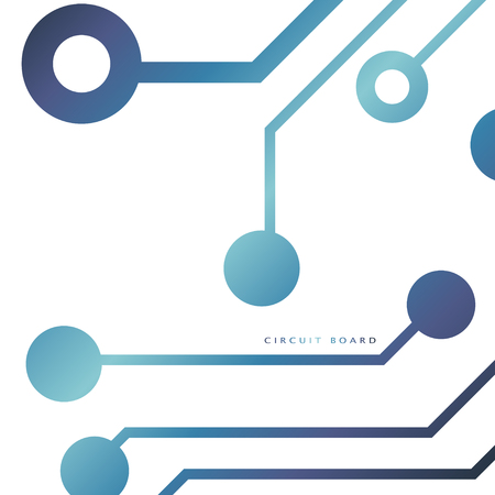 Circuit board, technology background. Vector illustration. EPS 10.のイラスト素材