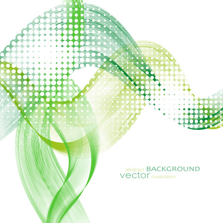 Abstract background with colorful wavy lines. Elegant wave design Vector technology.のイラスト素材