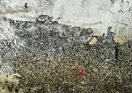 An old plaster on the houseの写真素材
