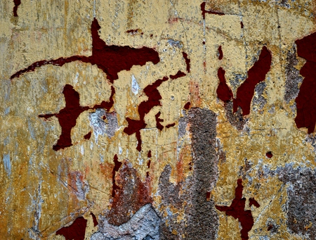An old plaster on the wall.