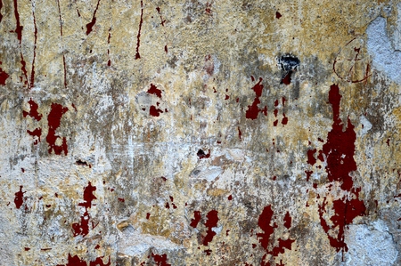 An old plaster on the wall.の写真素材