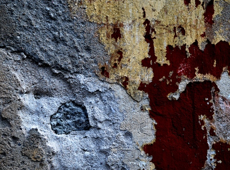 An old plaster on the wall.の写真素材
