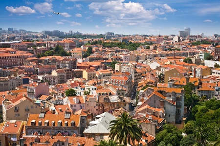 Portugal. Panorama of Lisbon のeditorial素材