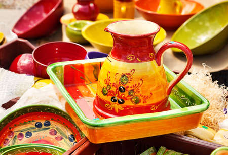 Provence decorative traditional potteryの写真素材