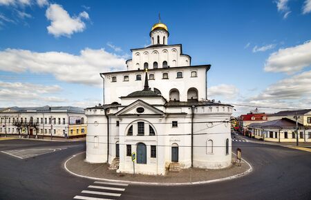 VLADIMIR, RUSSIA - MAY 3, 2014: Golden Gates. Vladimir, Golden ring of Russia.のeditorial素材