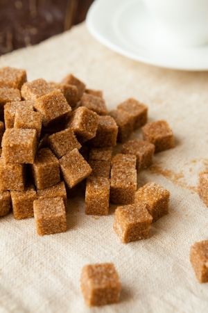 heap refined cane sugar, food closeupの写真素材