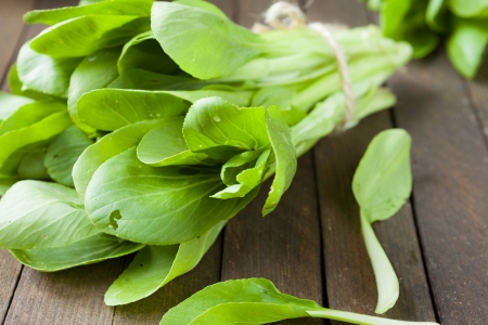 fresh greens for salad, foodの写真素材