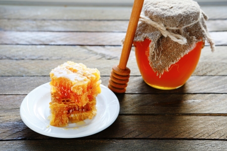 fragrant golden honey, food closeupの写真素材