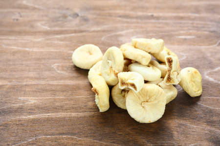 Figs on wooden surface, nutrition foodの写真素材