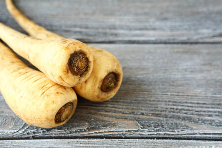 Fresh Parsnip on the boards, vegetableの写真素材