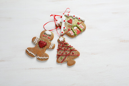 New year decoration cookiesの写真素材