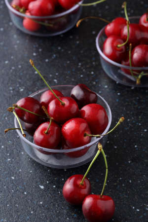 fresh cherriesの写真素材