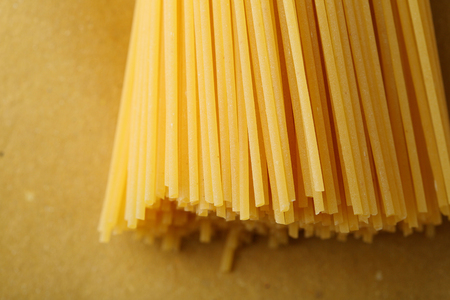 Raw italian pasta closeup, cooking foodの写真素材