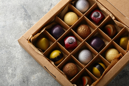 Assortment of candy, food aboveの写真素材