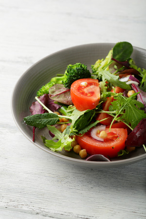 Vegan salad, food closeupの写真素材
