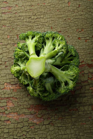 broccoli no green background, food closeupの写真素材