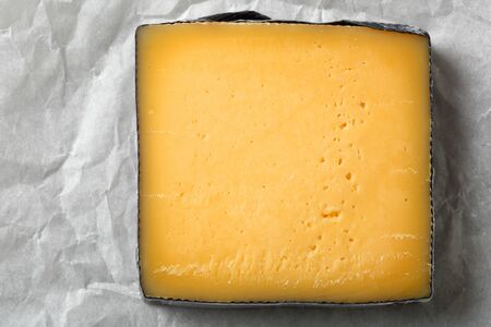Slice of cheese, food aboveの写真素材