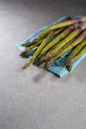 Bunch Natural green asparagusの写真素材