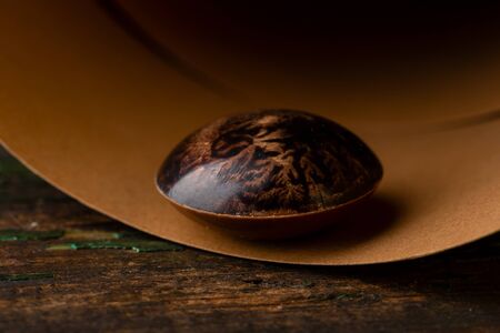 Modern bonbons on paper backgroundの写真素材