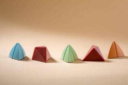 Set of colorful chocolate candies