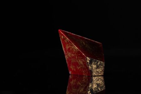 Red and black chocolate bonbonsの写真素材