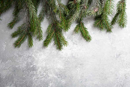 Holiday greeting card copy space Christmas bannerの写真素材