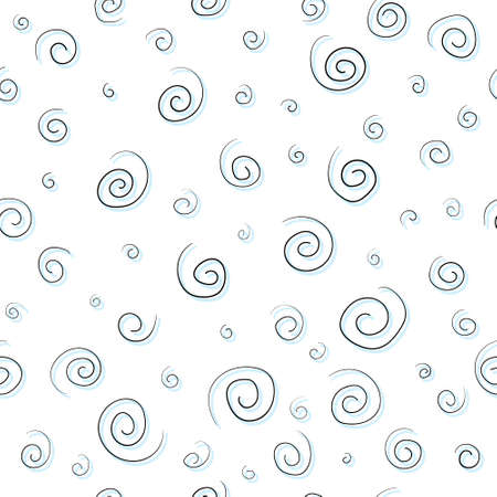 Vector illustration of an easy, airy pattern with spirals.のイラスト素材