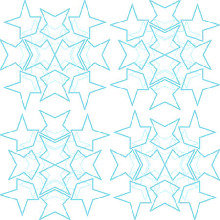 Pattern seamless illustration of geometric linear shapes of blue color, background for wrappers, postcardsのイラスト素材