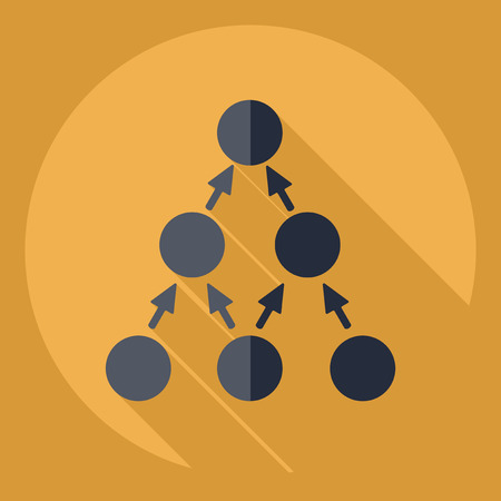 Flat modern design with shadow  Icon careerのイラスト素材