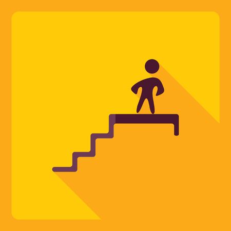 Flat modern design with shadow  Icon careerのイラスト素材