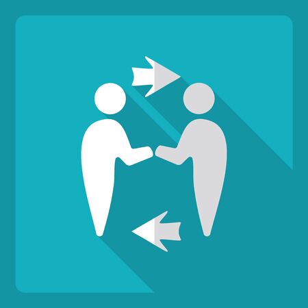 Flat modern design with shadow  Icon businessのイラスト素材