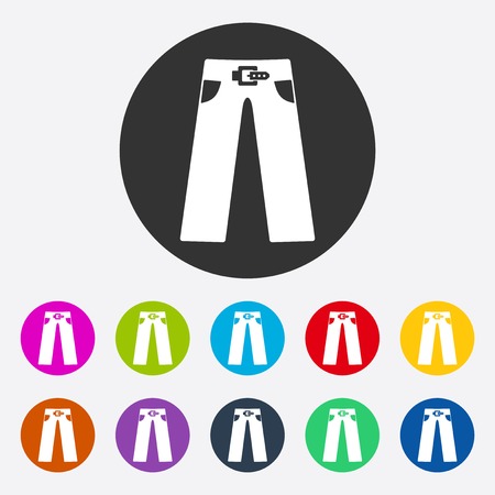 icon of fashion, style, jeansのイラスト素材