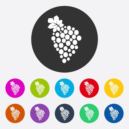 icon of fashion, style, bunch grapesのイラスト素材