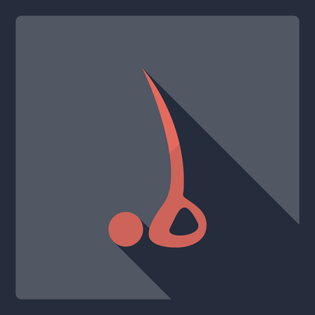 Flat modern design with shadow  Icon stick figureのイラスト素材