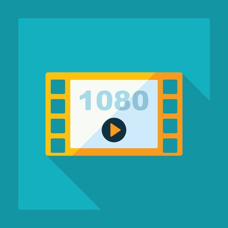 Flat modern design with shadow playのイラスト素材