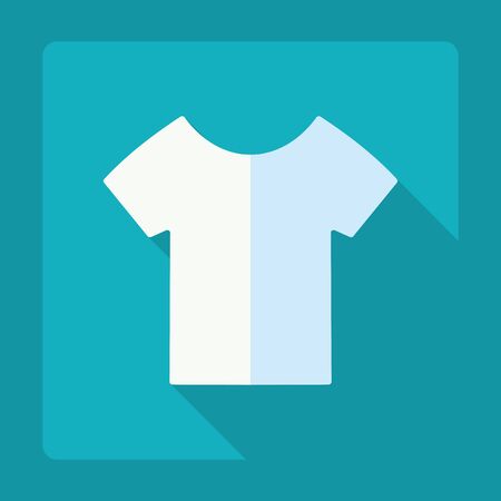 Flat modern design with shadow, T-shirtのイラスト素材