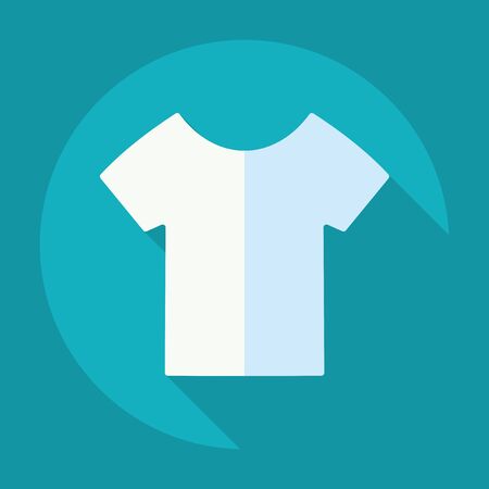 Flat modern design with shadow, T-shirtのイラスト素材
