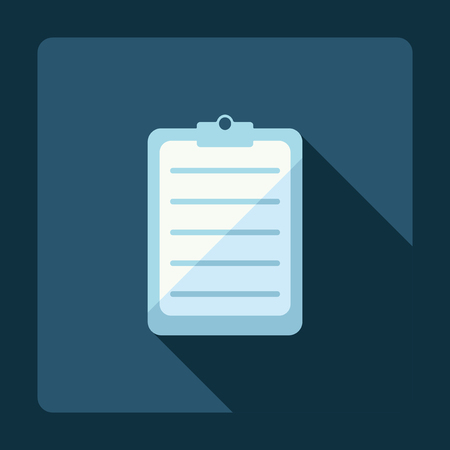 Flat modern design with shadow questionnaireのイラスト素材