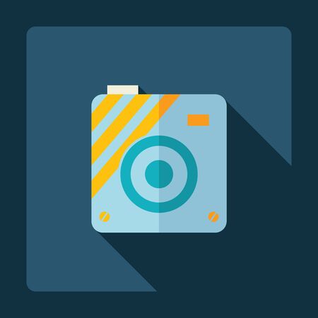 Flat modern design with shadow Icon cameraのイラスト素材