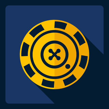 Flat modern design with shadow  Icon chipsのイラスト素材