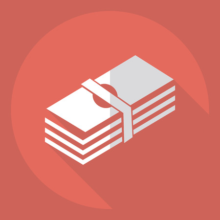 Flat modern design with shadow  Icon Casino Jackpotのイラスト素材
