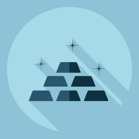 Flat modern design with shadow  Icon Casino Jackpotのイラスト素材