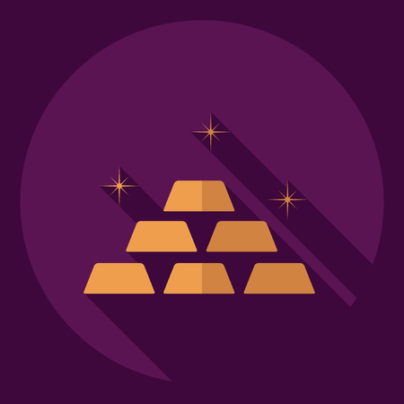 Flat modern design with shadow  Icon Casino Jackpotのイラスト素材