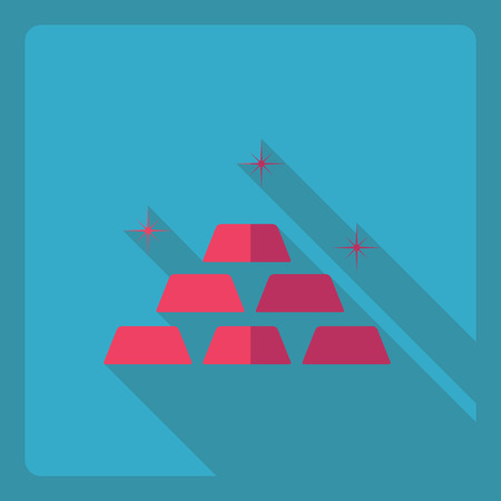 Flat modern design with shadow  Icon Casino Jackpotのイラスト素材