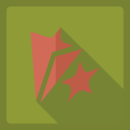 Flat modern design with shadow  Icon theaterのイラスト素材