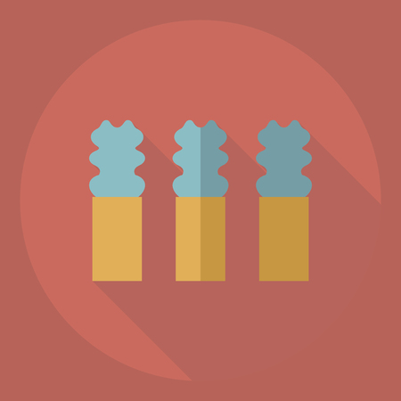 Flat modern design with shadow  Icon theaterのイラスト素材